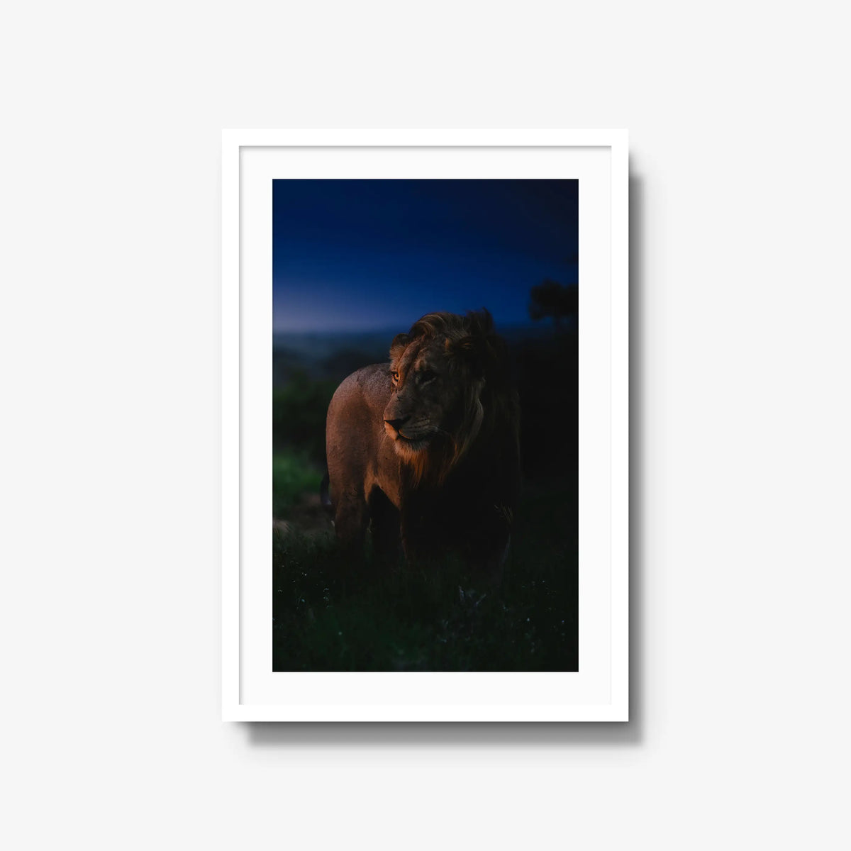 Between day and dark — large / white / mat