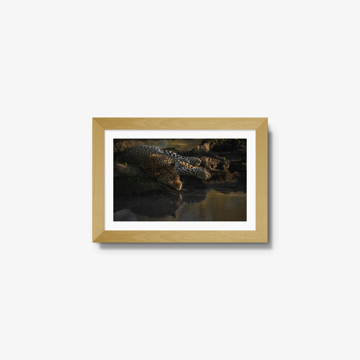 Last light at the waterhole — mini / natural / mat