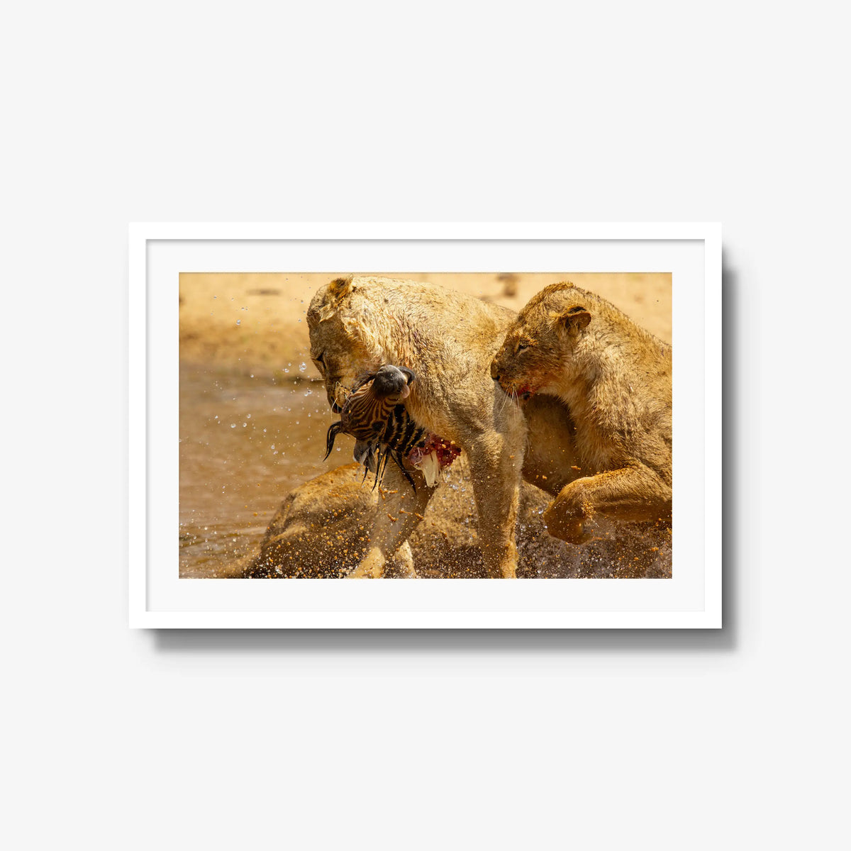 The Weight of Survival — large / white / mat