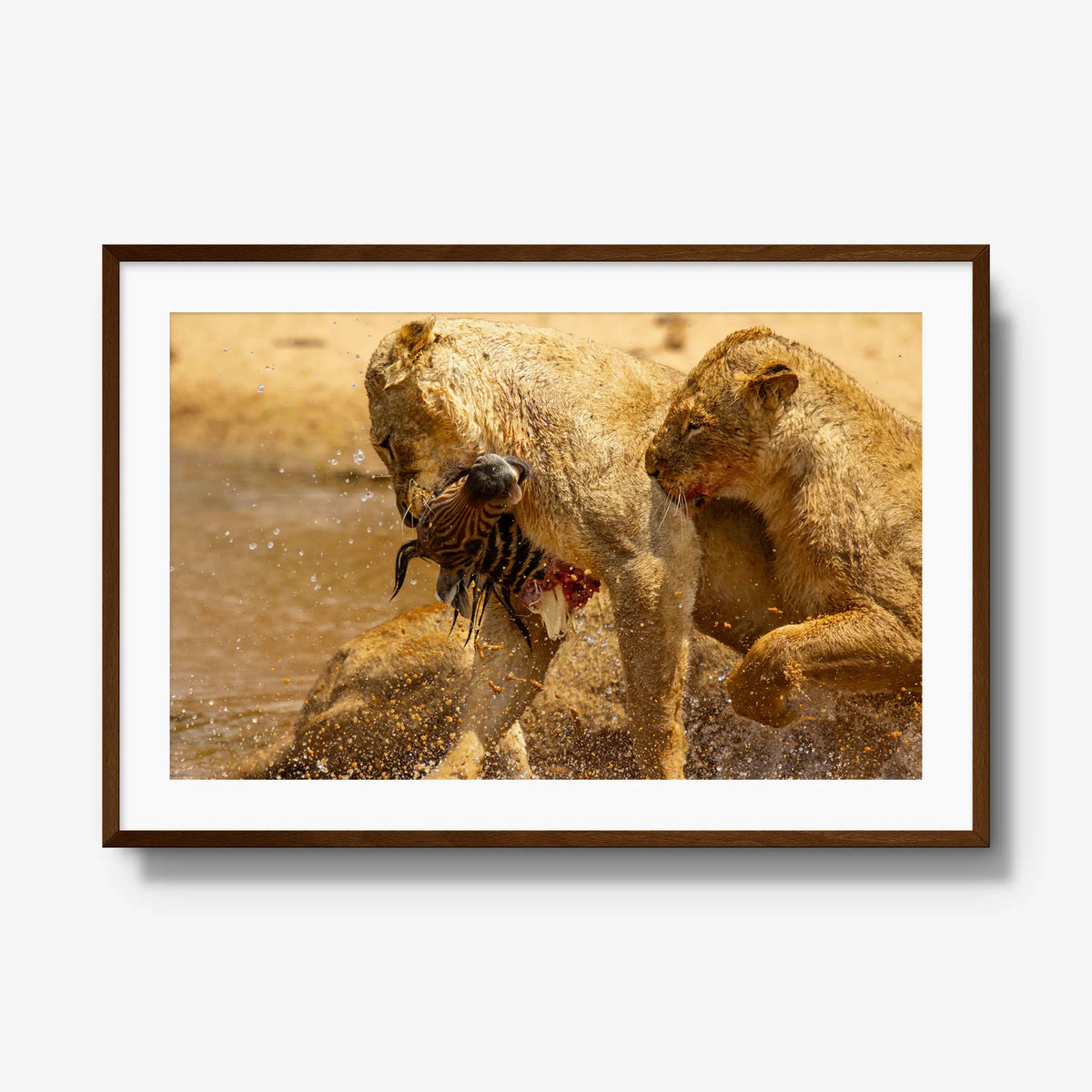 The Weight of Survival — gallery / brown / mat